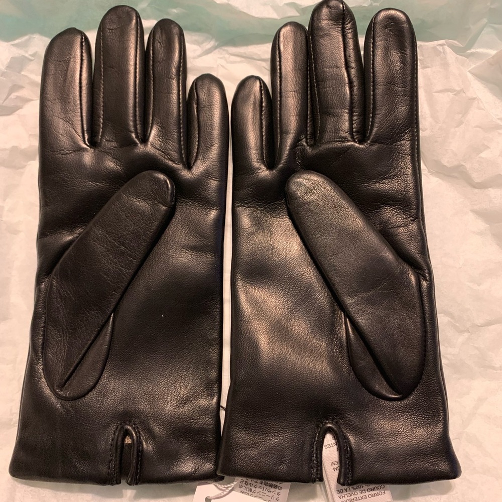 Coach  Turnlock Leather Gloves LAST PAIR - Picture 4 of 5